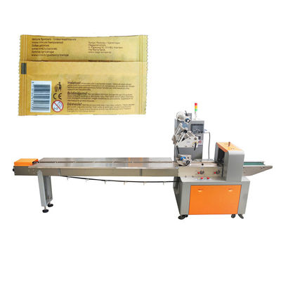 Οριζόντια μηχανή συσκευασίας φύλλων εγγράφου μαξιλαριών ροής PLC CE